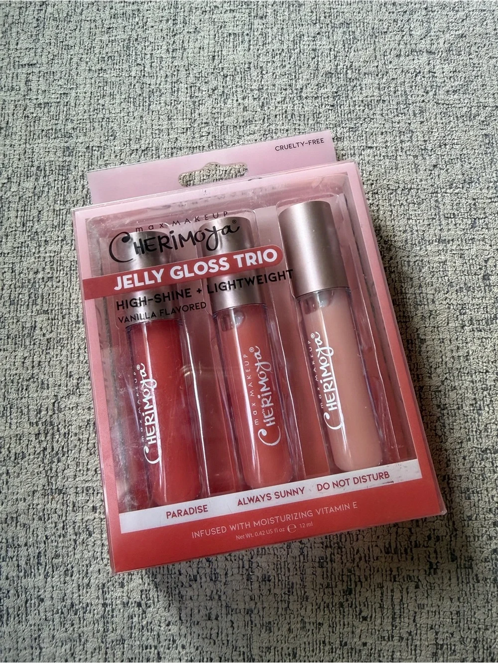 Cherimoya Jelly Gloss Trio Lip Gloss Set Paradise Always Sunny Do Not Disturb